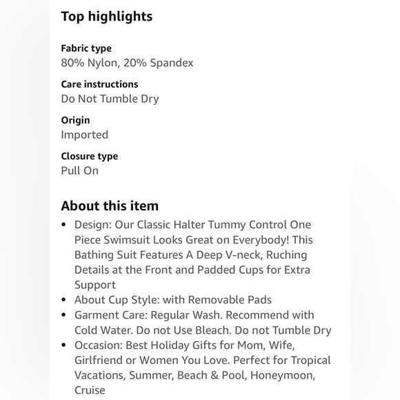 NWT Cupshe Burgundy Wine Tummy Control Halter Onepiece Bathing Suit Swimwear XL - Picture 5 of 13